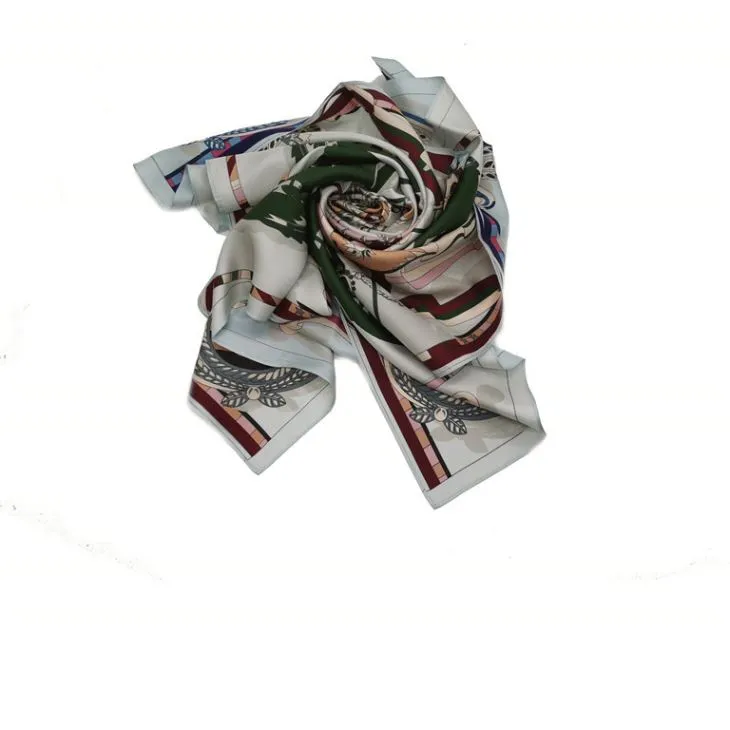 Dvojni stranski tisk Svileni šal